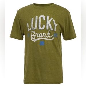 NWT | Lucky Brand | Loden Heather Green Crewneck Tee - Boys | size 10/12